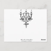 歯の間にバラを入れて ポストカード (裏面)