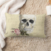 歯の間にバラを入れて ランバークッション (ブランケット)