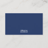 歯の青い小児歯科医の歯ブラシ 予約カード (裏面)