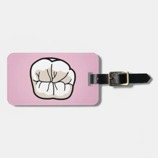 歯の[ピンクの]荷物のラベル ラゲッジタグ
