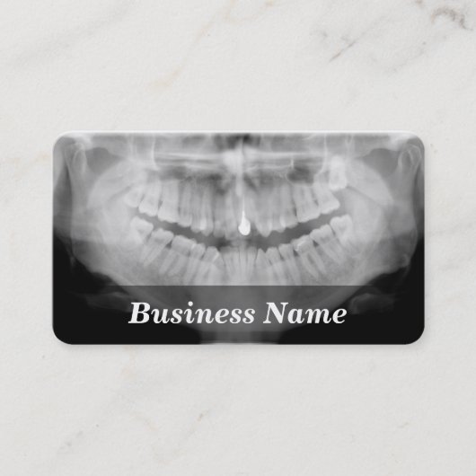 歯のX線 名刺 (正面)