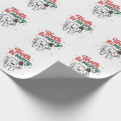 歯は歯科メリー医のおもしろいクリスマス ラッピングペーパー (角)
