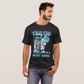 歯は歯科医ゾンビ面白いハロウィーンの衣装 Tシャツ (正面フル)