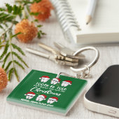 歯は歯科用クリスマスフロスの相を言われる キーホルダー (正面右)