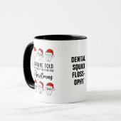 歯は歯科用クリスマスフロスの相を言われる マグカップ (正面左)