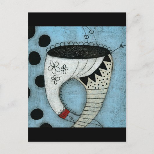 歯は素敵なパンツ葉書を持っている ポストカード (正面)