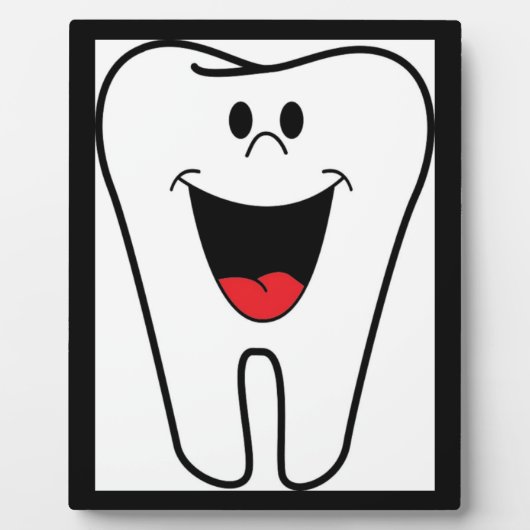 歯をかむ フォトプラーク (正面)