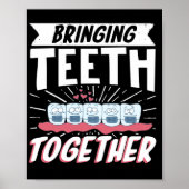 歯を一緒にする歯科矯正歯科医 ポスター (正面)