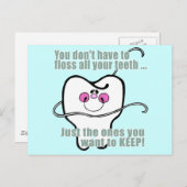 歯を全部磨く必要はない ポストカード (正面/裏面)