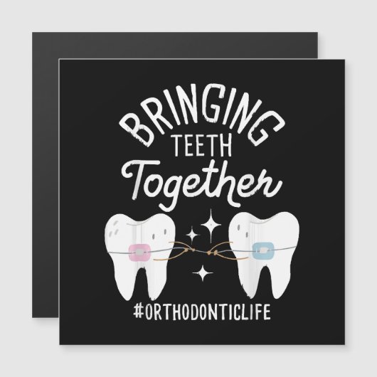 歯を合わせる – 歯科矯正医 (正面/裏面)