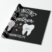 歯を合わせる – 歯科矯正医 ラッピングペーパー (アンロールド)