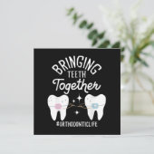 歯を合わせる - 歯科矯正医 招待状 (スタンド正面)