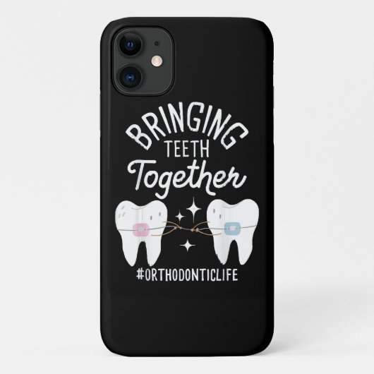 歯を合わせる – 歯科矯正医 Case-Mate iPhoneケース (裏面)