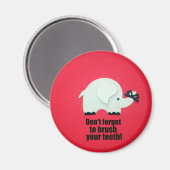 歯を忘れ磨くな! マグネット (正面/裏面)