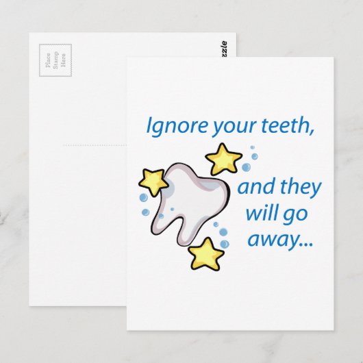 歯を無視する ポストカード (正面/裏面)
