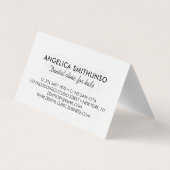 歯を白くする歯科医ミニマル医 名刺 (裏面)