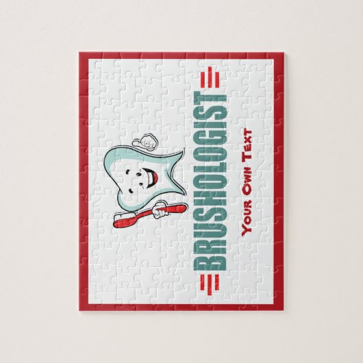 歯を磨くおもしろいためにこれをカスタマイズする ジグソーパズル (縦)