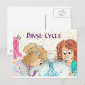 歯を磨く子供 ポストカード (正面/裏面)