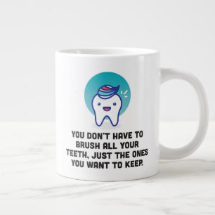 歯を磨く必要はない ジャンボコーヒーマグカップ