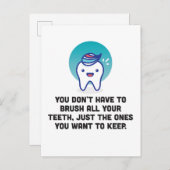 歯を磨く必要はない ポストカード (正面/裏面)