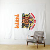 歯を磨く歯科おもしろい衛生士パン タペストリー (インサイチュ(横))