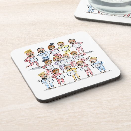 歯を磨く コースター (左側)