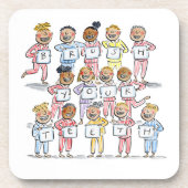 歯を磨く コースター (正面)