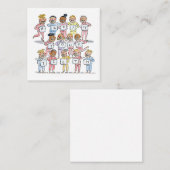 歯を磨く スクエア名刺 (正面/裏面)