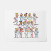 歯を磨く ドアマット (正面)