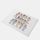 歯を磨く ドアマット (アングル)