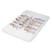 歯を磨く バスマット (アングル)