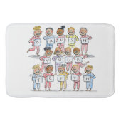 歯を磨く バスマット (正面)