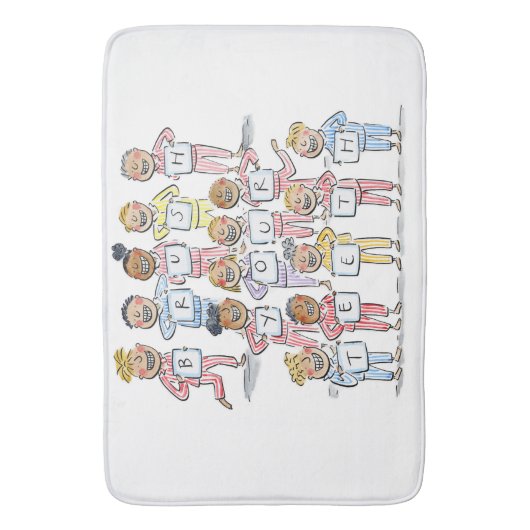 歯を磨く バスマット (正面縦)