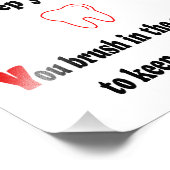 歯を磨く フォトプリント            (角)