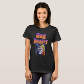 歯を見せて笑うかわいい子猫の抱擁ディーラー 猫好きのための Tシャツ (正面フル)