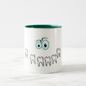 歯を見せるスマイル ツートーンマグカップ (中央)