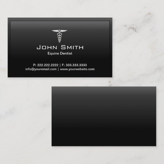 歯ウマ科の医縁ど士 名刺 (正面/裏面)