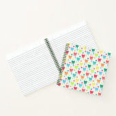 歯カラフルのパターン ノートブック (内部)