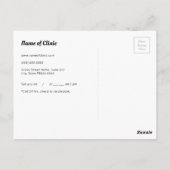 歯シンプルブラシアポイントメント ポストカード (裏面)