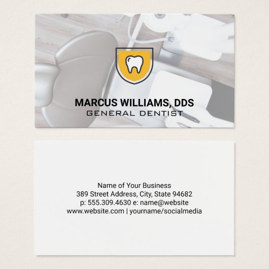 歯シールド |歯医者 (正面&裏面)