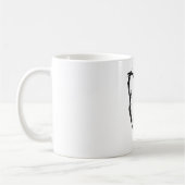 歯スケッチ。歯科医師歯科診療の顧客ギフト コーヒーマグカップ (左)
