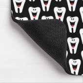 歯スマイル歯医者ブラックマウスパッド！マウスパッド マウスパッド (コーナー)