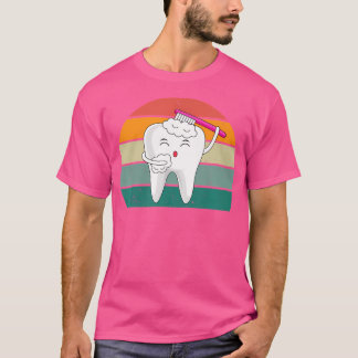 歯ドリル舌ガム歯科患者医師 Tシャツ