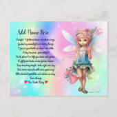 歯パーソナライズされた妖精はがき子供へ シーズンポストカード (正面)