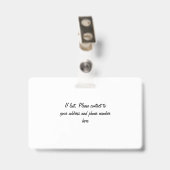 歯パーソナライズされた科の名前と仕事(歯) バッジ (Back with Clip)