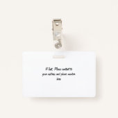 歯パーソナライズされた科の名前と仕事(歯) バッジ (裏面クリップ)