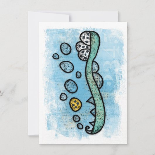 歯ブラシあなたの歯医者与えにグリーティングカード カード (正面)