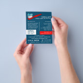 歯ブラシと歯磨き粉、歯科、歯医者の広告 チラシ (手)