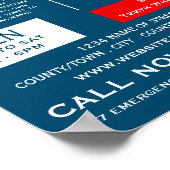 歯ブラシと歯磨き粉、歯科、歯医者の広告 ポスター (角)