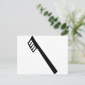 歯ブラシのアイコン ポストカード (スタンド正面)